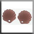 Glass Treasures Scalloped Shell 8mm Mt Dk Rosa - Mill Hill