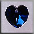 Crystal Treasures Small Heart-Bermuda Blue - Mill Hill