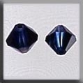 Crystal Treasures Rondele Sapphire Helio 6mm (2) - Mill Hill