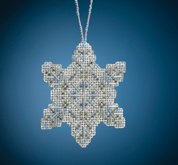 Bead Embroidery kit Beaded Ornaments Kit - Crystal Snowflake - Mill Hill