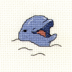 Cross Stitch Kit Smiling Dolphin - Mouseloft