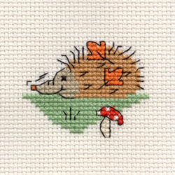 Cross Stitch Kit Snuffling Hedgehog - Mouseloft