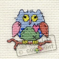 Cross Stitch Kit Patchwork Owl - Mouseloft
