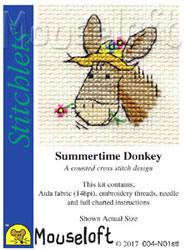 Borduurpakket Summertime Donkey - Mouseloft