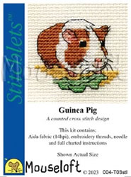 Cross stitch kit Guinea Pig - Mouseloft