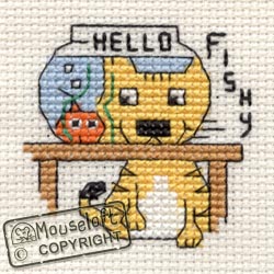 Cross Stitch Kit Hello Fishy - Mouseloft