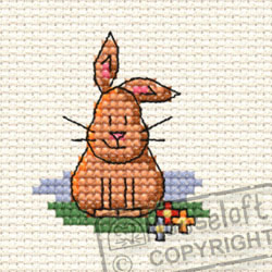 Cross Stitch Kit Rosie Rabbit in the Woods - Mouseloft