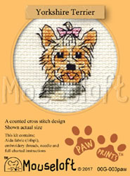Cross stitch kit Yorkshire Terrier - Mouseloft