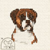 Cross stitch kit Boxer - Mouseloft