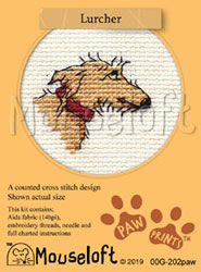 Cross stitch kit Lurcher - Mouseloft