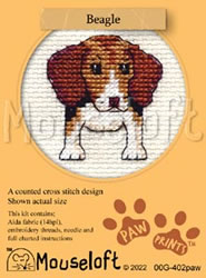 Cross stitch kit Beagle - Mouseloft