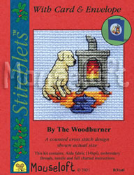 Cross stitch kit By the Woodburner - Mouseloft
