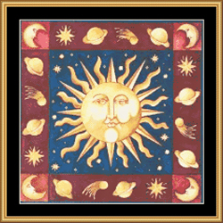 Cross Stitch Chart Celtic Sun - Mystic Stitch