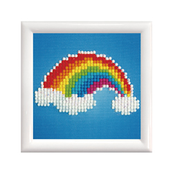 Diamond Dotz Ever Living Rainbow with Frame - Needleart World