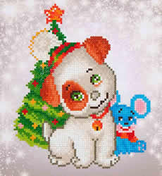 Diamond Dotz Christmas Pup & Mouse - Needleart World
