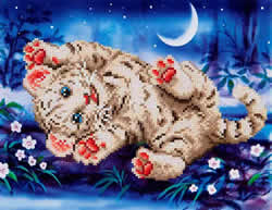 Diamond Dotz Baby Tiger Roly Poly - Needleart World