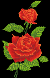 Diamond Dotz Red Rose Corsage - Needleart World