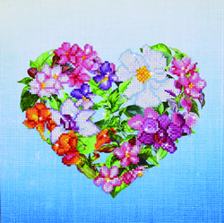 Diamond Dotz Flower Heart - Needleart World