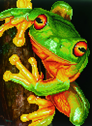 Diamond Dotz Green Tree Frog - Needleart World