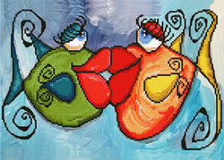 Diamond Dotz Fishy Kissy - Needleart World