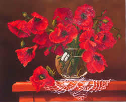 Diamond Dotz Red Poppies - Needleart World