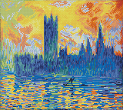 Diamond Dotz London Parliament in Winter (aprs Monet) - Needleart World