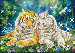 Diamond Dotz Tiger Smooch - Needleart World