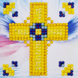 Diamond Dotz Golden Cross - Needleart World