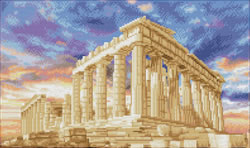 Diamond Squares Parthenon Temple, Acropolis, Athens, Greece - Needleart World