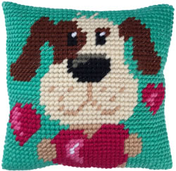 Cushion cross stitch kit With all my Heart - Needleart World
