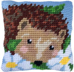 Kussen borduurpakket Daisy Hedgehog - Needleart World