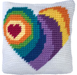 Cushion cross stitch kit Wishing Heart - Needleart World