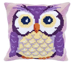 Kussen borduurpakket Owl - Needleart World