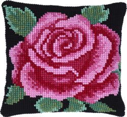 Kussen borduurpakket Classical Rose - Needleart World