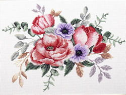 Voorbedrukt borduurpakket Elegant Bouquet - Needleart World