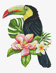 Pre-printed cross stitch kit Toucan look out - Needleart World