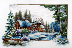 Voorbedrukt borduurpakket Winter Snow - Needleart World