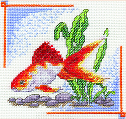 Cross Stitch Kit Goldfish - PANNA