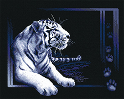 Cross Stitch Kit White Tiger - PANNA