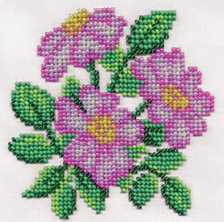 Bead Embroidery Fragrant Wild Rose - PANNA