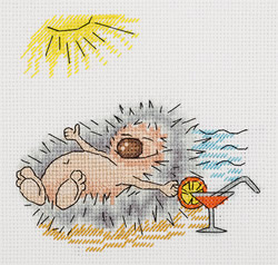 Cross stitch kit Summer Hedgehog - PANNA