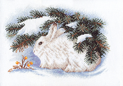 Cross Stitch Kit White Hare - PANNA