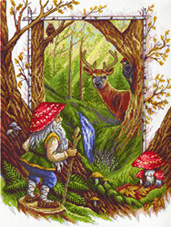 Cross Stitch Kit Goblin in the Woods - PANNA