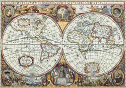 Cross stitch kit Map of the World - PANNA