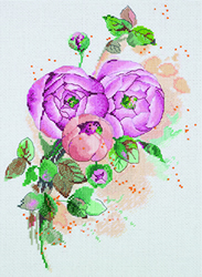 Cross Stitch Kit Ranunculus - PANNA