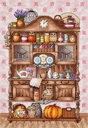 Borduurpakket Kitchen Cabinet with Owls - PANNA