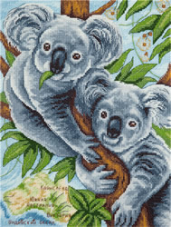 Cross stitch kit Fluffy Koalas - PANNA