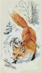 Cross stitch kit In Freshly Fallen Snow - PANNA