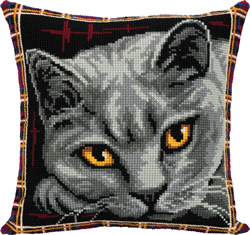 Cross stitch kit British Blue Cat - PANNA