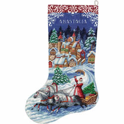 Cross stitch kit Fairytale Christmas Stocking - PANNA